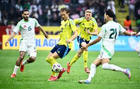 SOCCER FRIENDLY SWEDEN-ALGERIA
