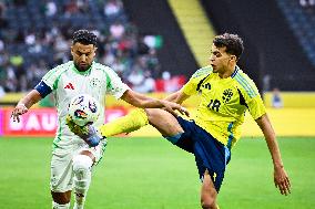 SOCCER FRIENDLY SWEDEN-ALGERIA