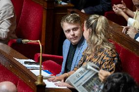 Session of questions to the government at the French National Assembly - Paris EB