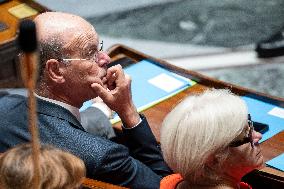 Session of questions to the government at the French National Assembly - Paris EB