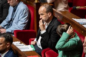 Session of questions to the government at the French National Assembly - Paris EB