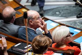 Session of questions to the government at the French National Assembly - Paris EB