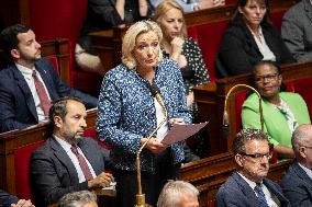 Session of questions to the government at the French National Assembly - Paris EB