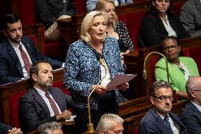 Session of questions to the government at the French National Assembly - Paris EB