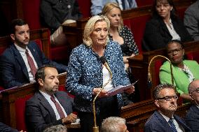 Session of questions to the government at the French National Assembly - Paris EB