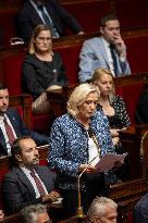 Session of questions to the government at the French National Assembly - Paris EB