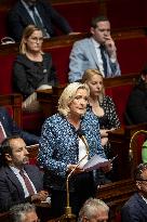 Session of questions to the government at the French National Assembly - Paris EB