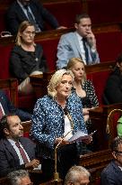 Session of questions to the government at the French National Assembly - Paris EB