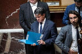 Session of questions to the government at the French National Assembly - Paris EB