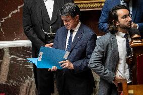 Session of questions to the government at the French National Assembly - Paris EB