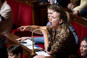 Session of questions to the government at the French National Assembly - Paris EB