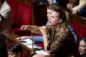 Session of questions to the government at the French National Assembly - Paris EB