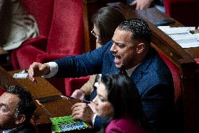 Session of questions to the government at the French National Assembly - Paris EB