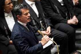 Session of questions to the government at the French National Assembly - Paris EB