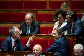 Session of questions to the government at the French National Assembly - Paris EB