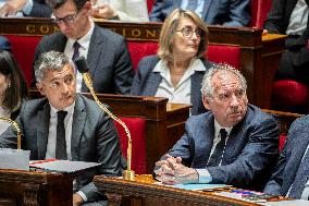 Session of questions to the government at the French National Assembly - Paris EB