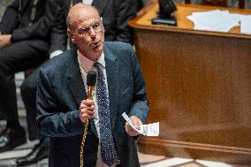 Session of questions to the government at the French National Assembly - Paris EB