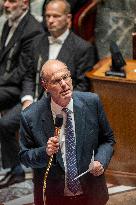 Session of questions to the government at the French National Assembly - Paris EB
