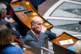 Session of questions to the government at the French National Assembly - Paris EB