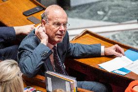 Session of questions to the government at the French National Assembly - Paris EB