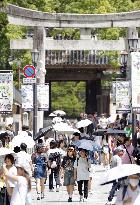 Hot weather in Japan