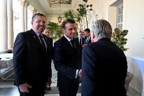 President Macron Meets Costa Rican President Chaves At UN Ocean Conference - Nice