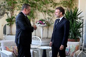 President Macron Meets Costa Rican President Chaves At UN Ocean Conference - Nice