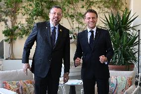President Macron Meets Costa Rican President Chaves At UN Ocean Conference - Nice