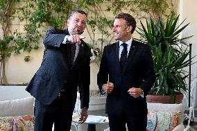 President Macron Meets Costa Rican President Chaves At UN Ocean Conference - Nice