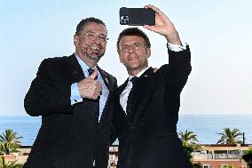 President Macron Meets Costa Rican President Chaves At UN Ocean Conference - Nice