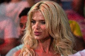 Victoria Silvstedt at French Basketball Championship - Monaco