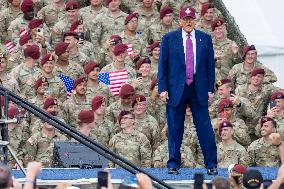 Donald Trump At US Army’s 250th Anniversary - North Carolina
