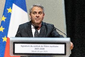 Signing of the strategic contract for the nuclear industry - Massy Aj