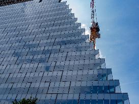 Illustration - Construction of Tower Triangle by Herzog & de Meuron - Paris