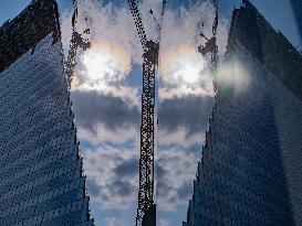 Illustration - Construction of Tower Triangle by Herzog & de Meuron - Paris