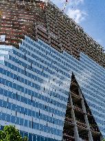 Illustration - Construction of Tower Triangle by Herzog & de Meuron - Paris