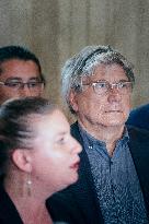La France Insoumise speaks to the press after leaving the National Assembly - Paris AJ