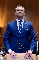 Pete Hegseth on Capitol Hill - Washington