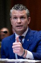 Pete Hegseth on Capitol Hill - Washington