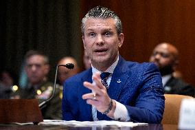 Pete Hegseth on Capitol Hill - Washington