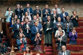 Session of questions to the government at the French National Assembly - Paris AJ