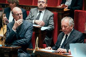 Session of questions to the government at the French National Assembly - Paris AJ
