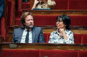 Session of questions to the government at the French National Assembly - Paris AJ