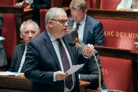 Session of questions to the government at the French National Assembly - Paris AJ
