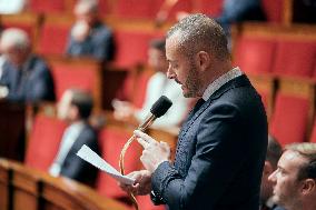 Session of questions to the government at the French National Assembly - Paris AJ