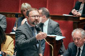 Session of questions to the government at the French National Assembly - Paris AJ