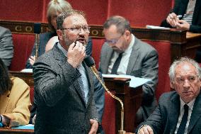 Session of questions to the government at the French National Assembly - Paris AJ