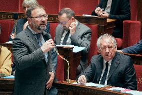 Session of questions to the government at the French National Assembly - Paris AJ