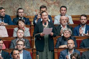 Session of questions to the government at the French National Assembly - Paris AJ