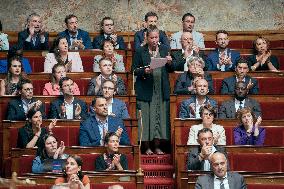 Session of questions to the government at the French National Assembly - Paris AJ